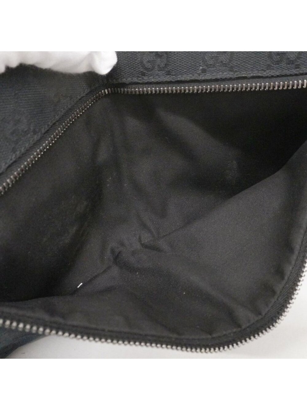 Gucci Waist Bag GG Canvas Black Silver - Picture 4 of 10